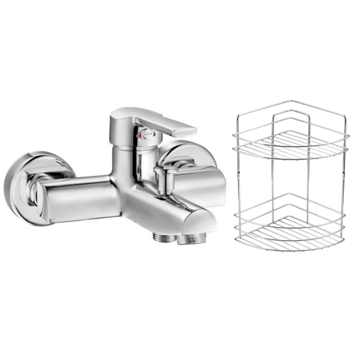 ECA Delta Banyo Bataryası 102102346+Metal Tel Süngerlik 2'li Raf  Köşe 2'li Set