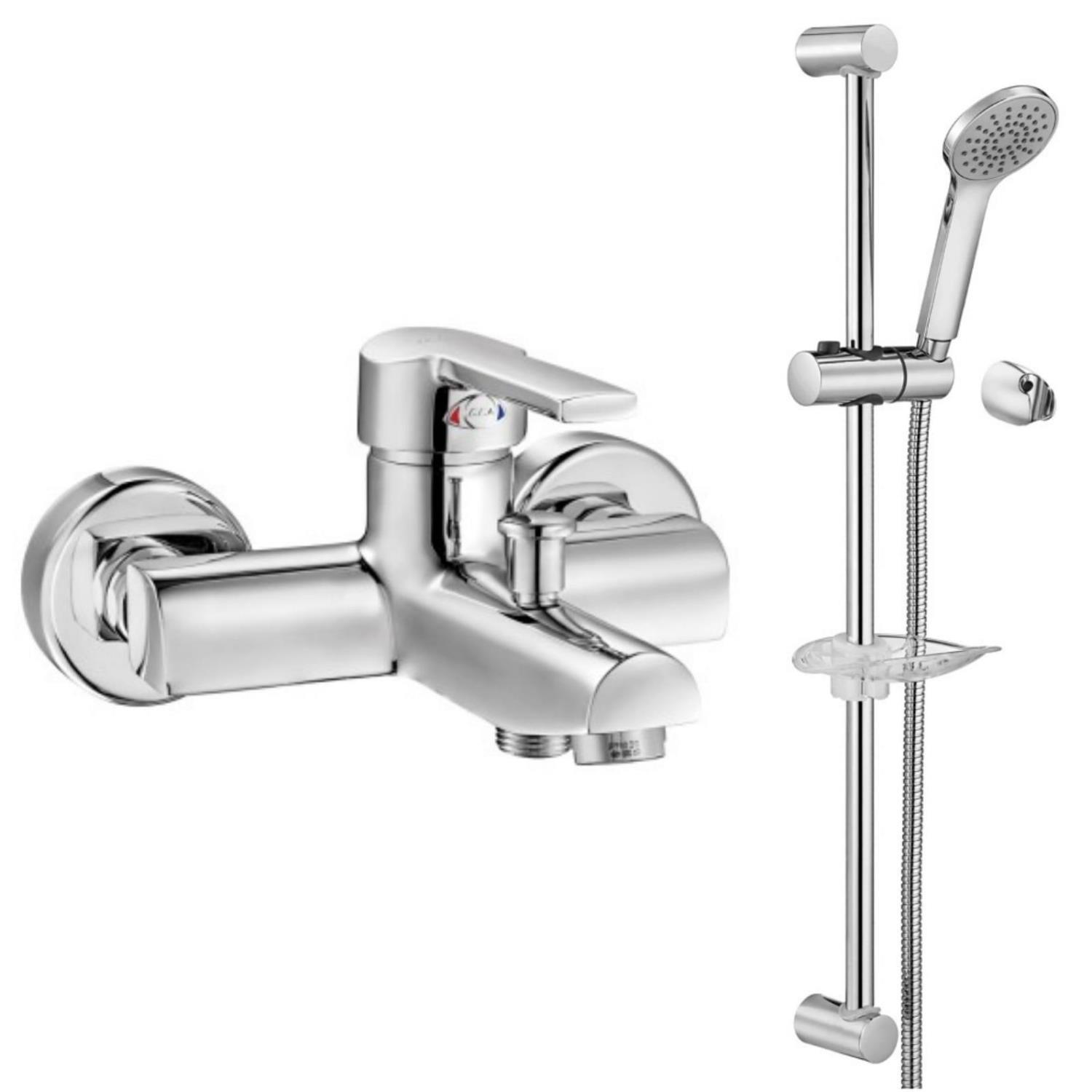 ECA Delta Banyo Bataryası 346+ECA Spil Sürgülü Duş Üst Takım 023  2'li Set
