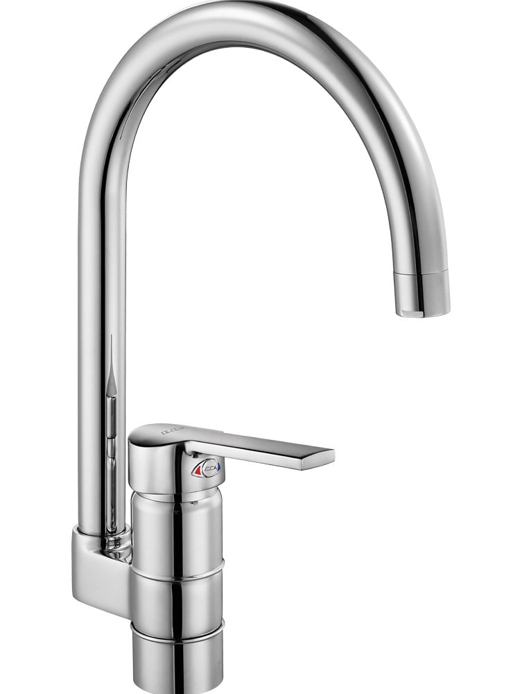 ECA Delta Tek Gövde Eviye Bataryası Krom 102118114