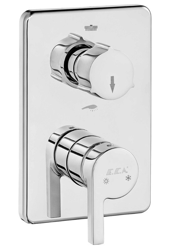 ECA İcon Ankastre Banyo Bataryası Sıva Üstü 2 Yollu 102167231H-KDE