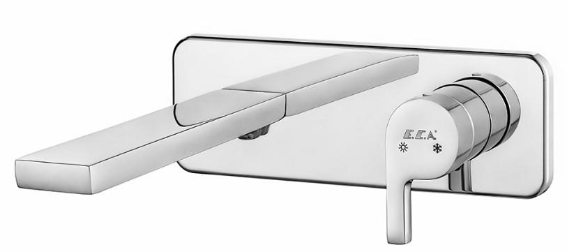 ECA İcon Ankastre Lavabo Bataryası Sıva Üstü Tek Rozet 102167601H-K