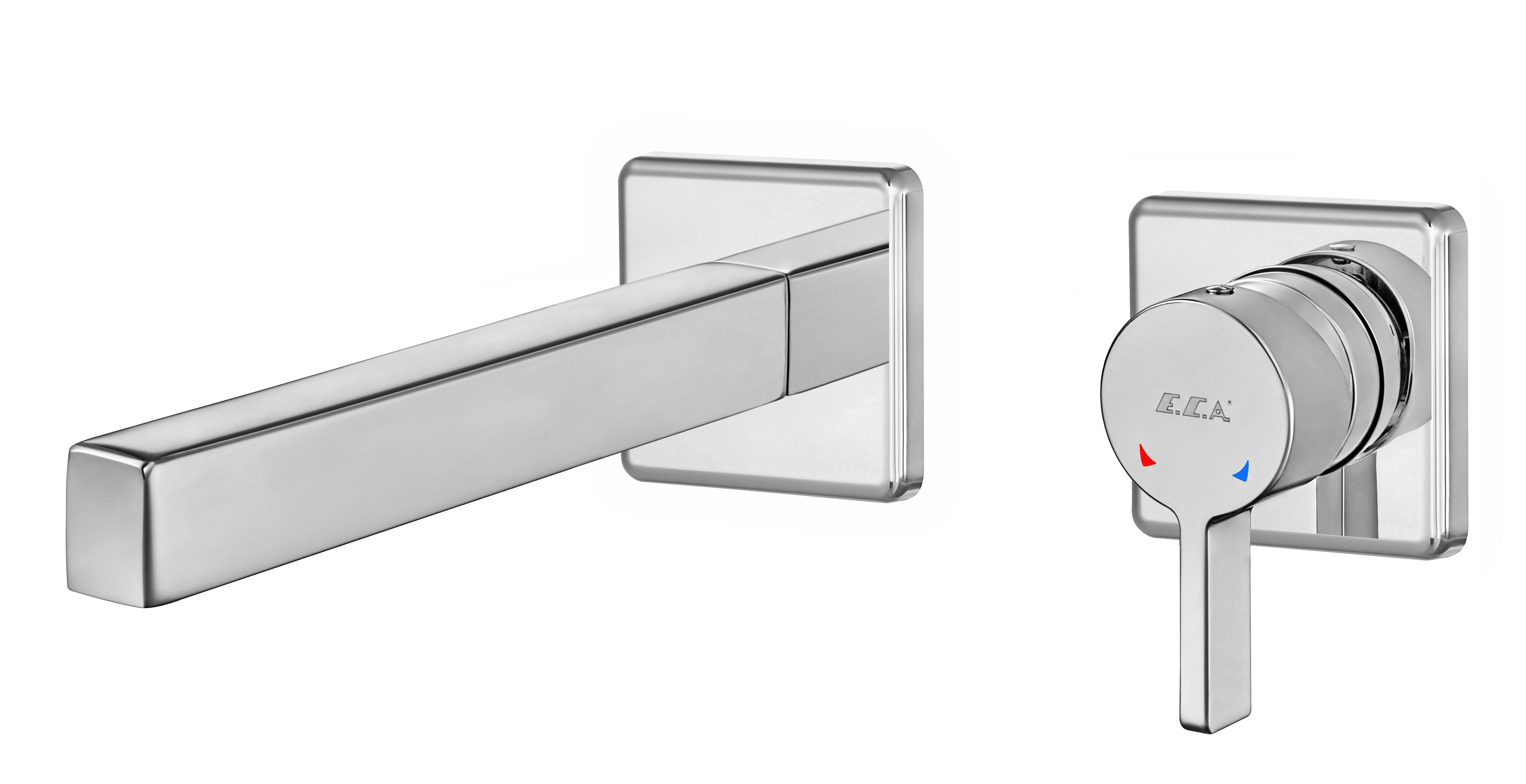 ECA Life Ankastre Lavabo Bataryası Sıva Üstü Çift Rozet 102167622-KK