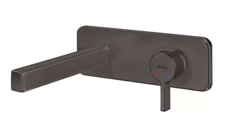 ECA Life Ankastre Lavabo Bataryası Sıva Üstü Tek Rozet Mat Antrasit Renkli 102167622C5-K
