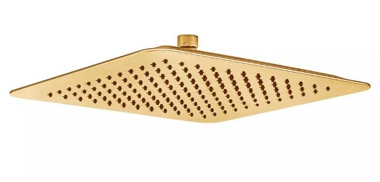 ECA Life Banyo Kare Duş Başlığı Altın Renkli 30x30 102145777A1