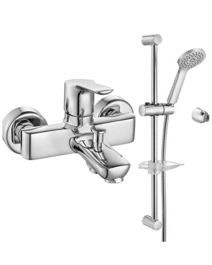 ECA Luna Banyo Bataryası 450+Luna Sürgülü Banyo Duş Takımı 028   2'li Set