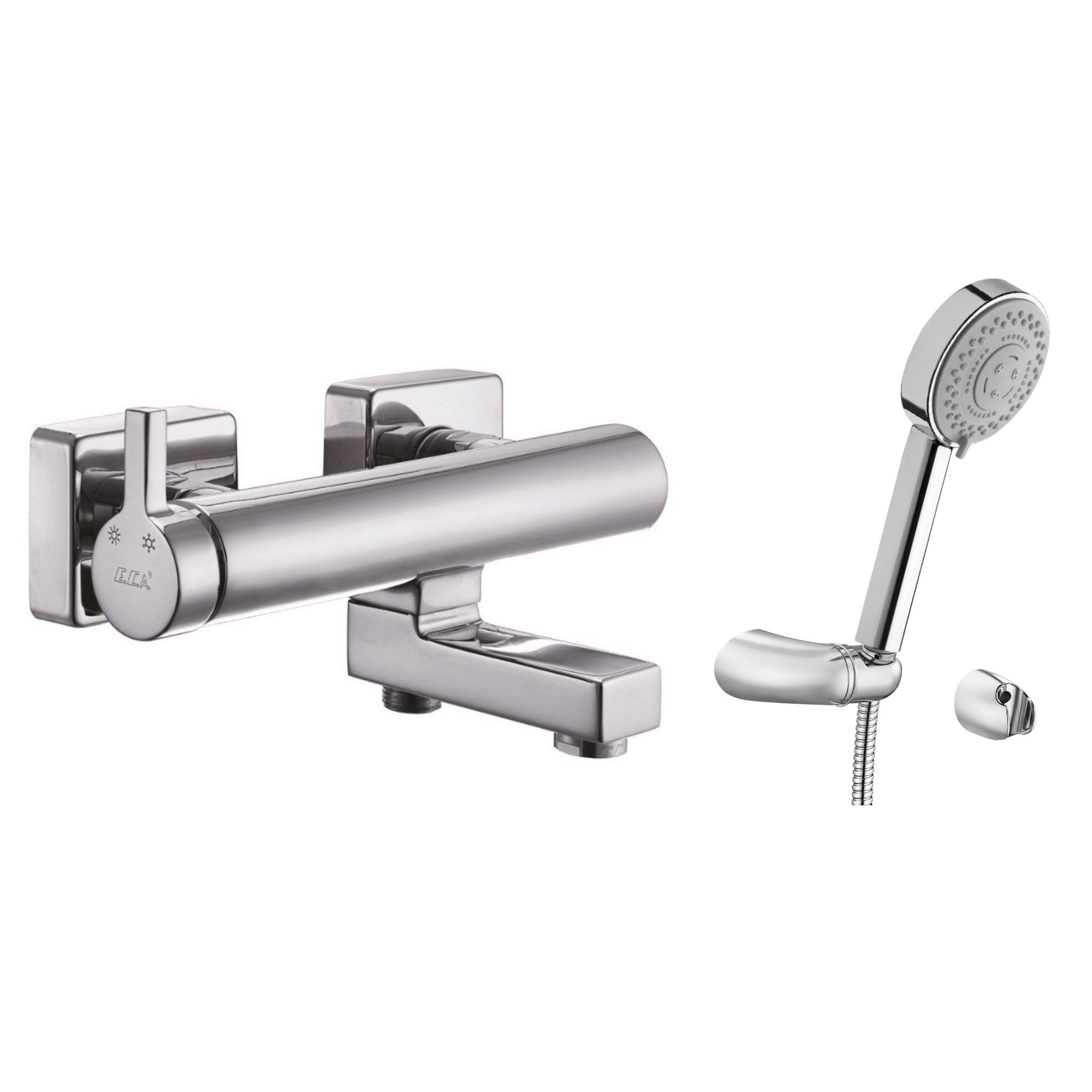 ECA Mina Banyo Bataryası + ECA Zafir Mafsallı Duş Seti Banyo Üst Takımı 102117346