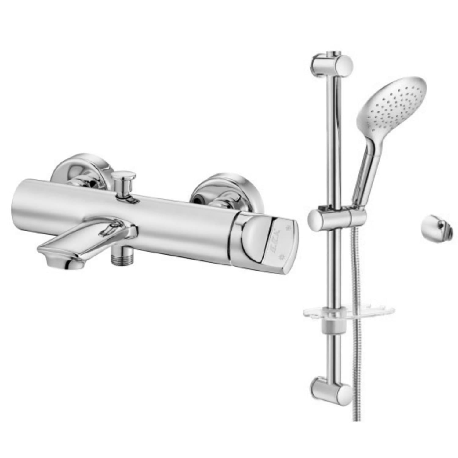 ECA Myra Banyo Bataryası 470H+Myra Sürgülü Duş Üst Takım 030H     2'li Set