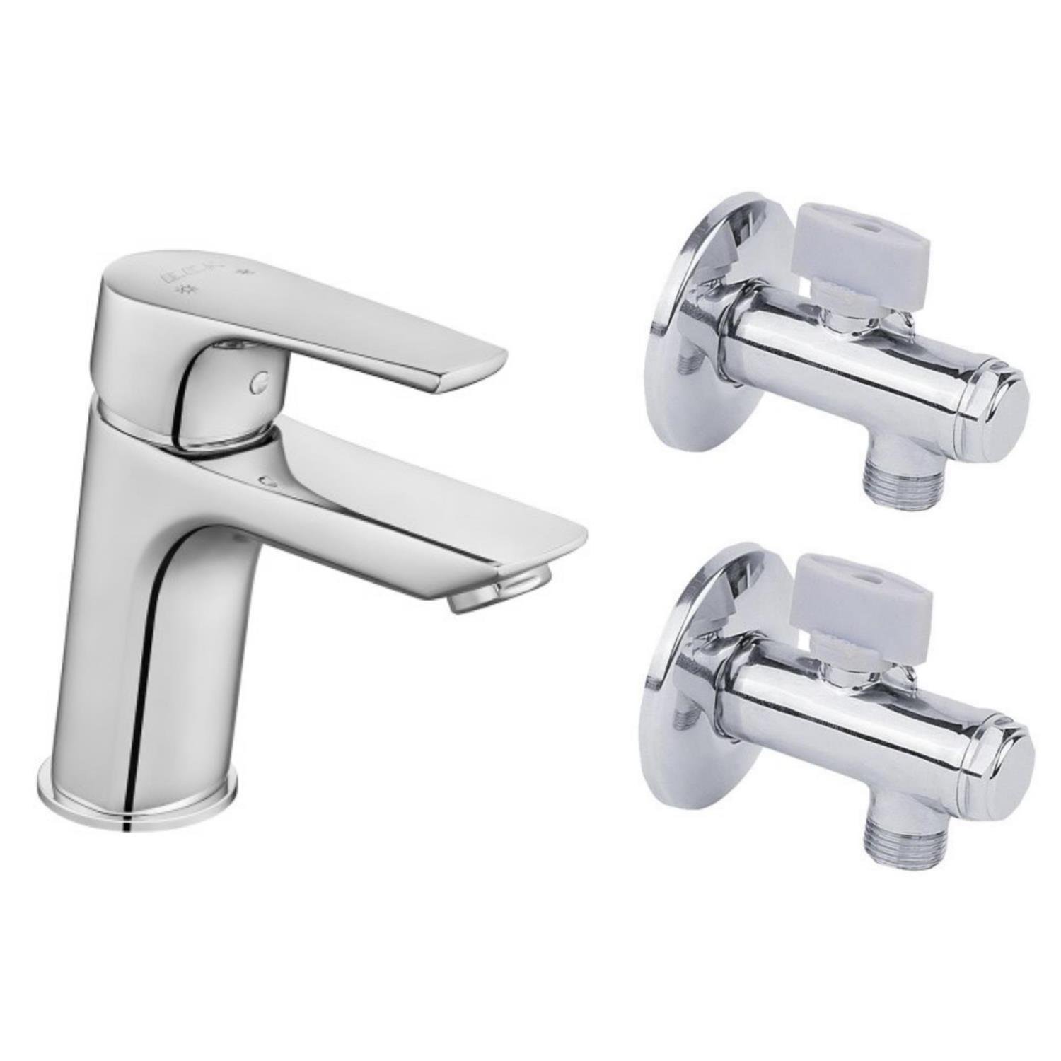 ECA Niobe Lavabo Bataryası 053+2 Adet ECA Filtreli Ara Musluk