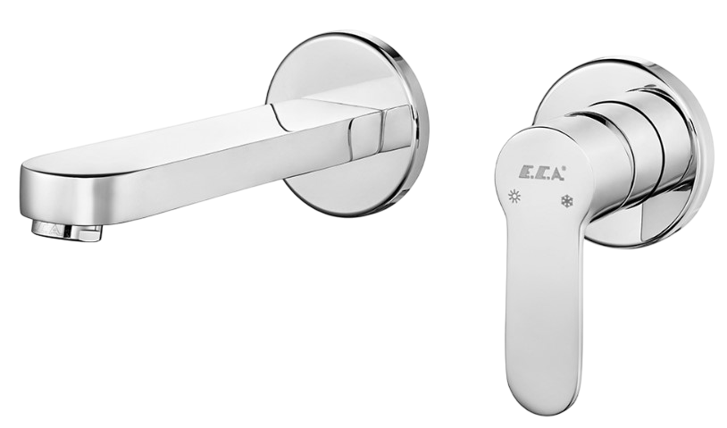 ECA Nita Ankastre Lavabo Bataryası Sıva Üstü Çift Rozet 102167608-YY