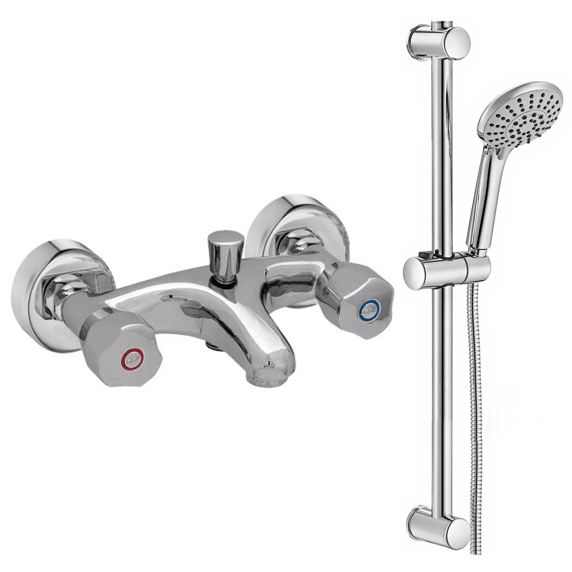 ECA Pınar Banyo Bataryası + ECA Logica Sürgülü Duş Seti Üst Takımı