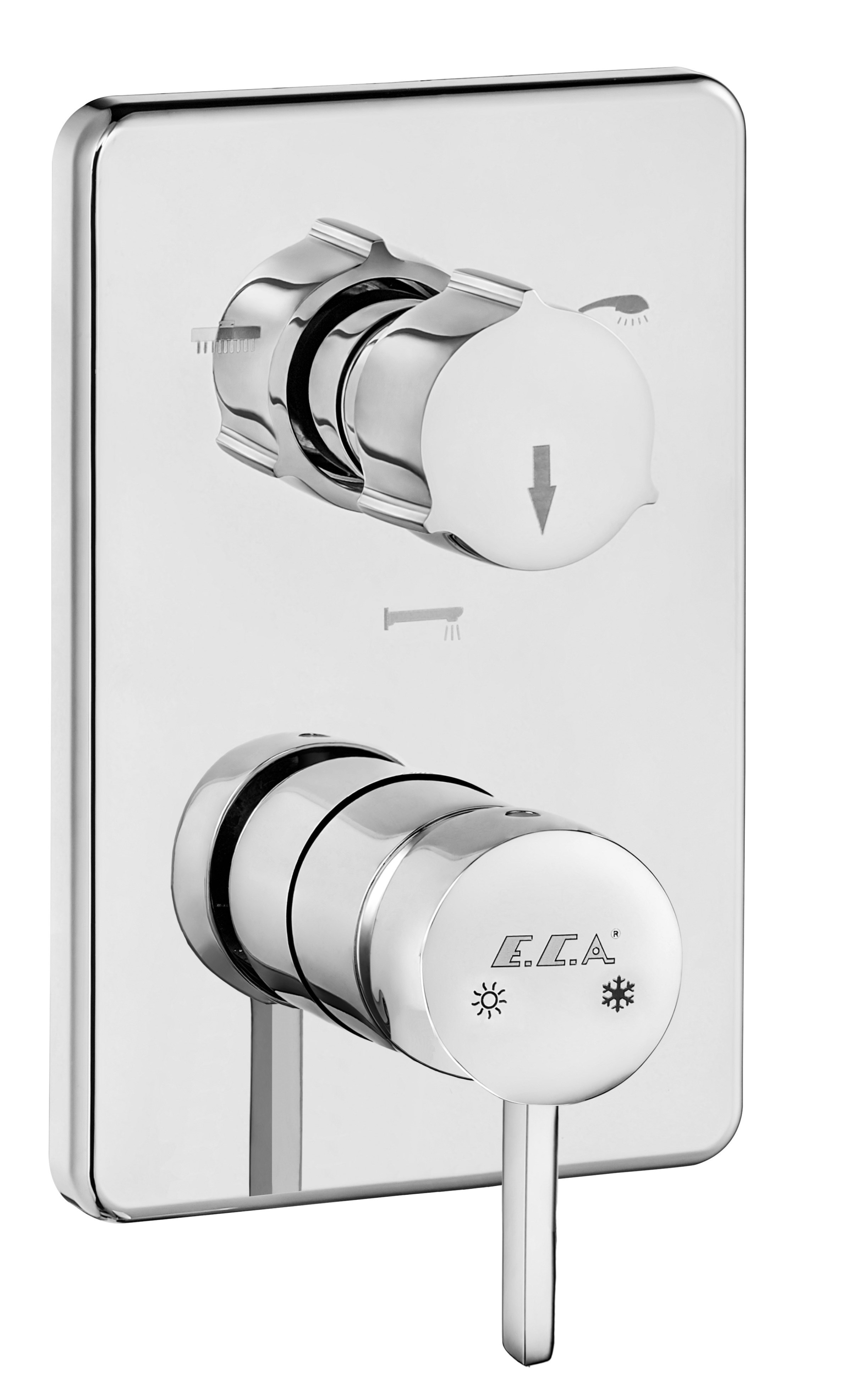 ECA Purity Ankastre Banyo Bataryası Sıva Üstü 3 Yollu 102167302H-K