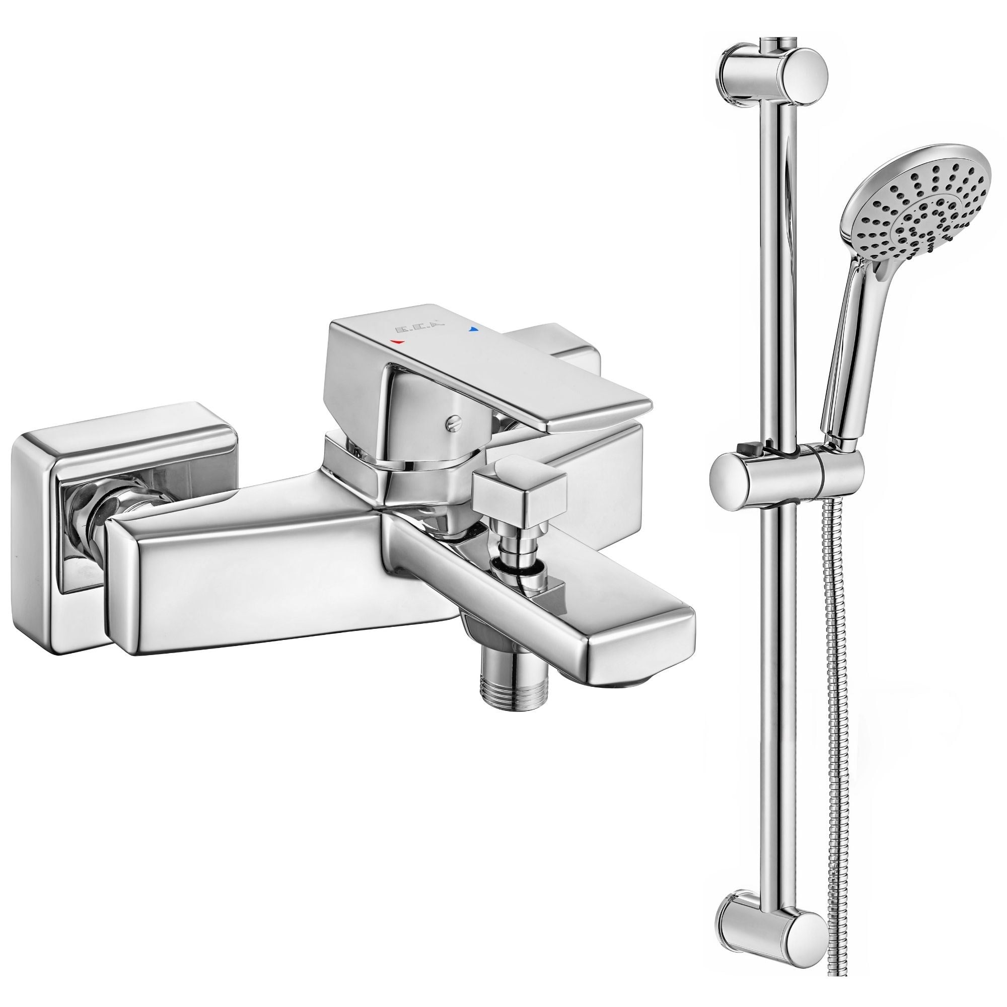 ECA Royal Banyo Bataryası + ECA Logica Sürgülü Duş Seti Üst Takımı
