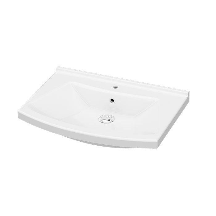 İDEVİT Vega 55CM Hilton Dolap Uyumlu Etejerli Lavabo 5 Yıl Garanti