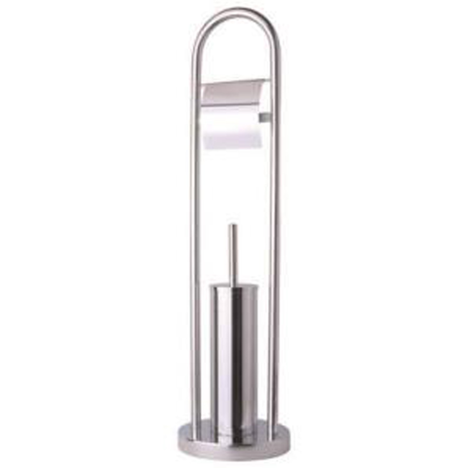 Maxiflow Banyo Wc Tuvalet Krom Ayaklı Fırçalık Seti Paslanmaz Kağıtlıklı 304K.72