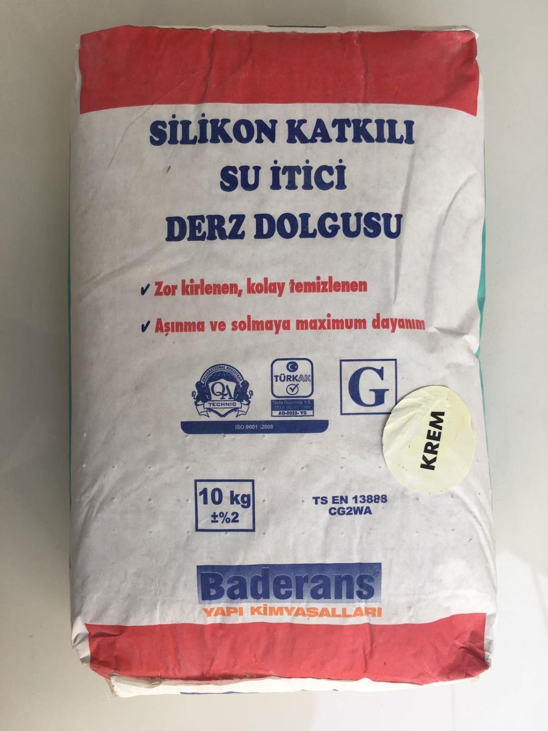 Silikon Katkılı Su İtici Derz Dolgusu Krem 10 KG