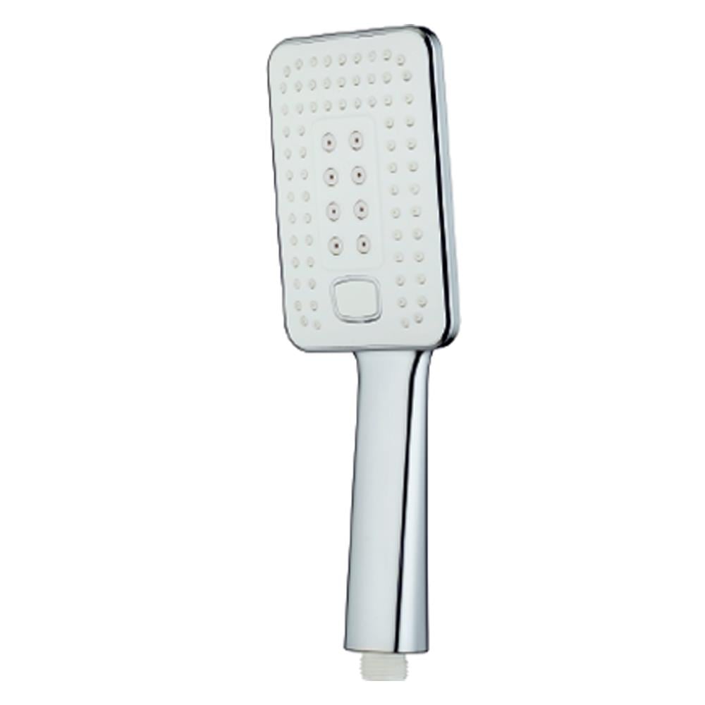 T-MAY Banyo Çınar Dikdörtgen El Duş Seti Başlığı Krom - 2 Fonksiyonlu