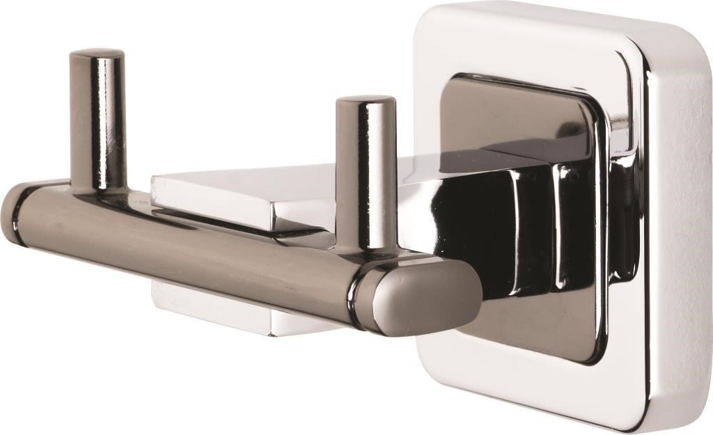 Tema Banyo Local 2'li Bornoz Askılık Titan Renkli Krom (İkili)   71523-2