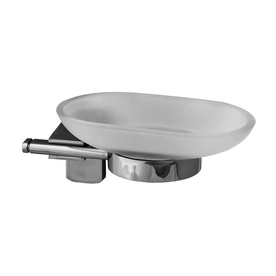 Tema Banyo Premium Cam Katı Sabunluk Duvara Monte Krom 71003