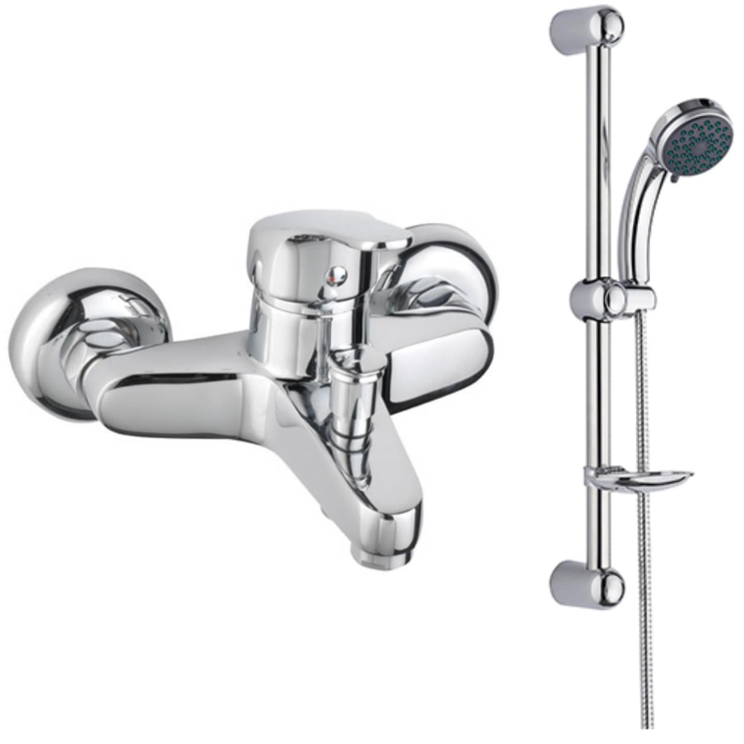 TEMA Cosmo Banyo Bataryası 61031+TEMA Classic Sürgülü Banyo Duş Seti 51060 2'li Set