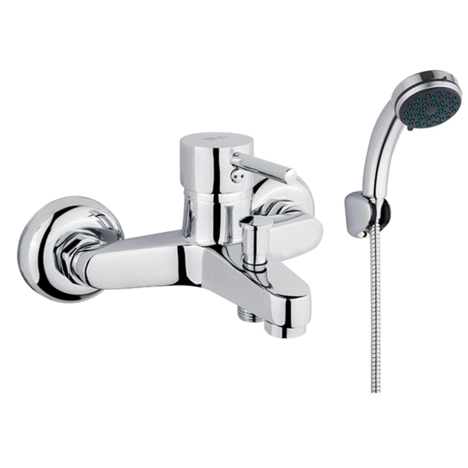 TEMA Tulip Banyo Bataryası 61091+TEMA Classic Askılı Banyo Duş Seti 52060 2 Li Set