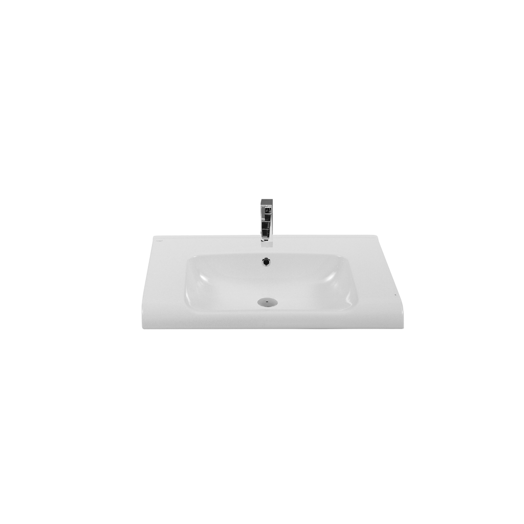 Turkuaz Anova 80 cm Etajerli Dolap Uyumlu Lavabo 80X49.5