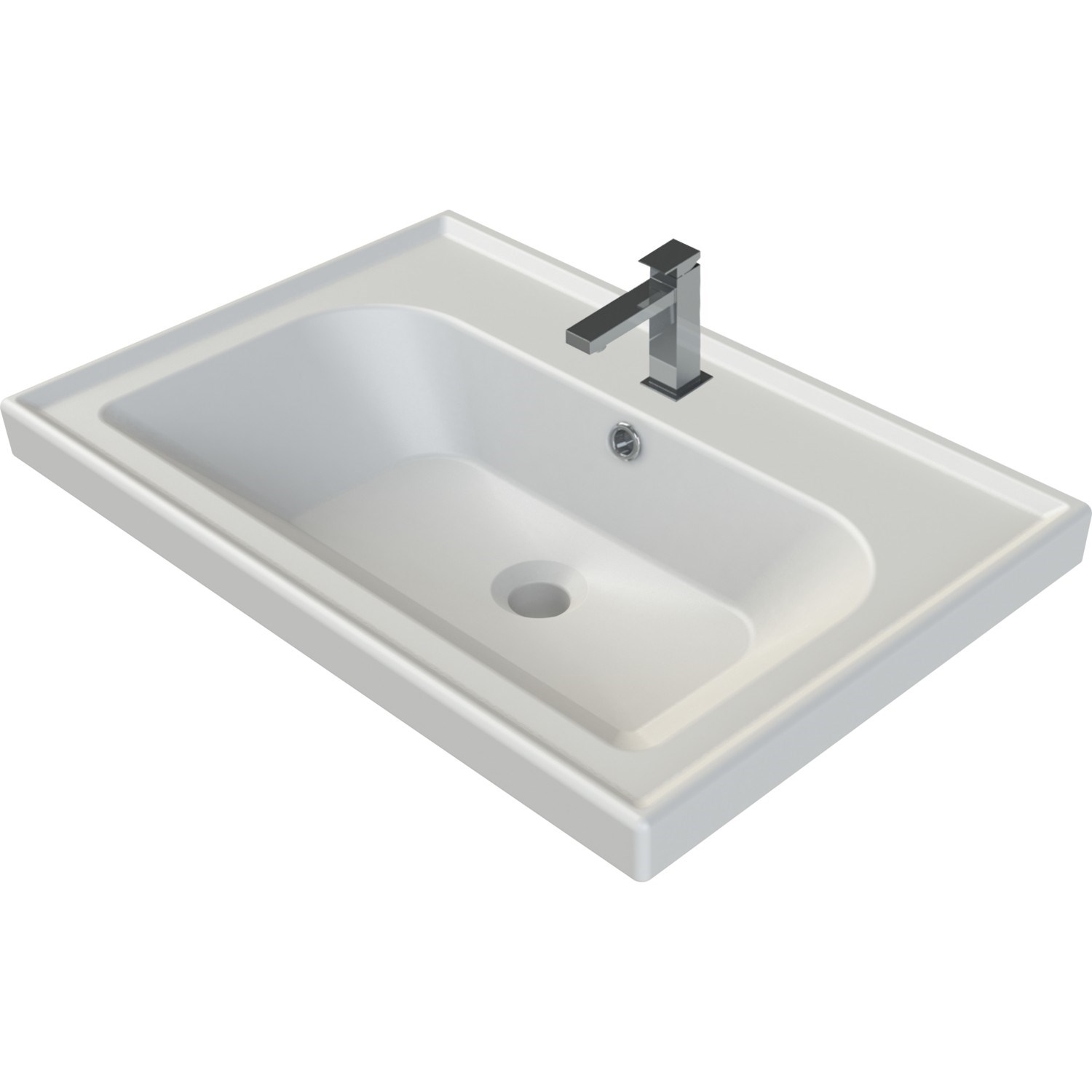 Turkuaz Cerastyle Frame 50x38 cm Etajerli Lavabo 030900-U