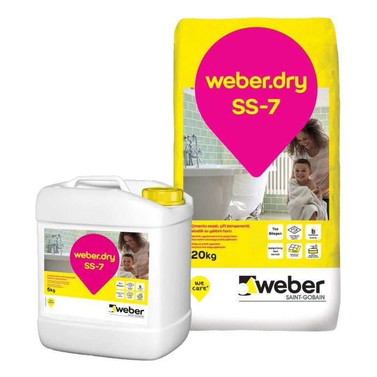 WEBER.DRY Elastik Su Yalıtım Harcı SS7 Sıvı Yalıtım Harcı Hediyeli