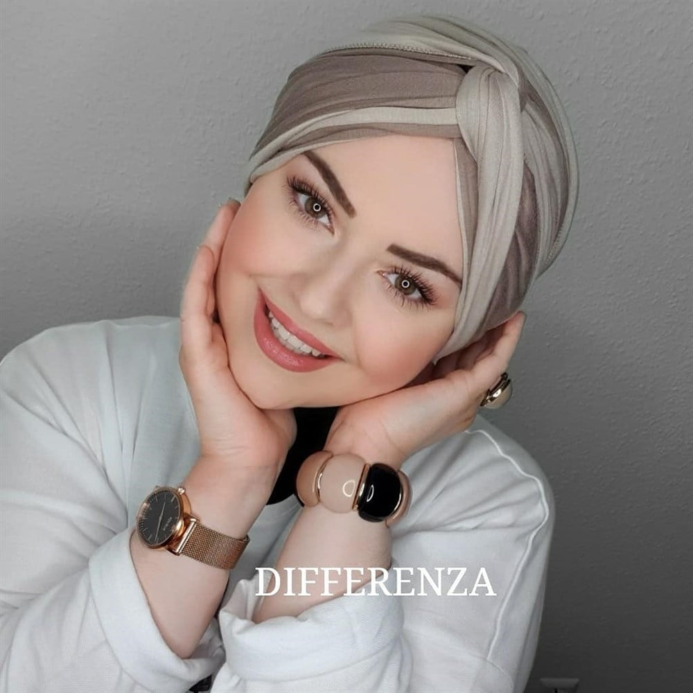 Bağcıklı Penye Dolama Bone-K.Vizon-A.Vizon