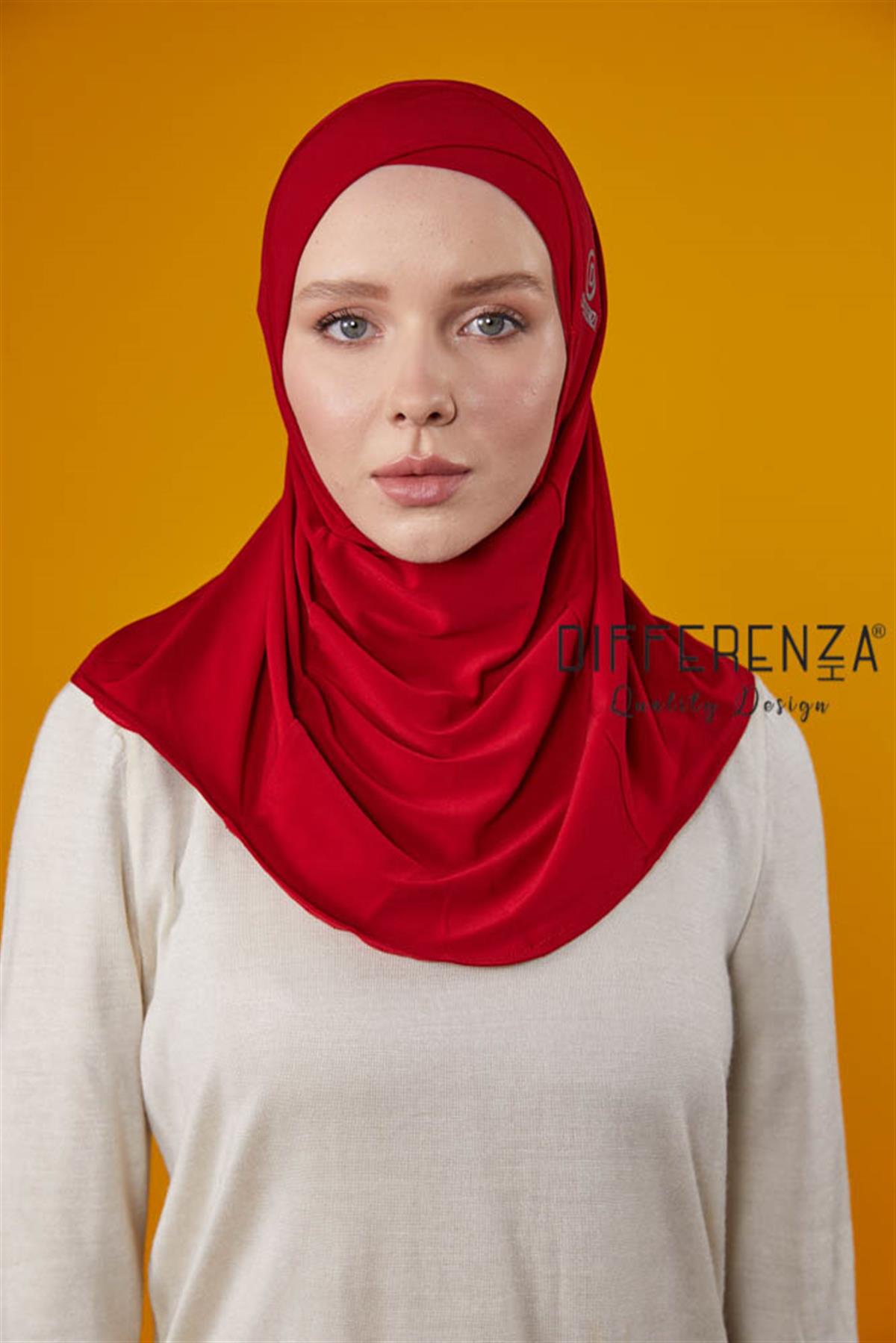Çapraz Hologram Bone-Kırmızı