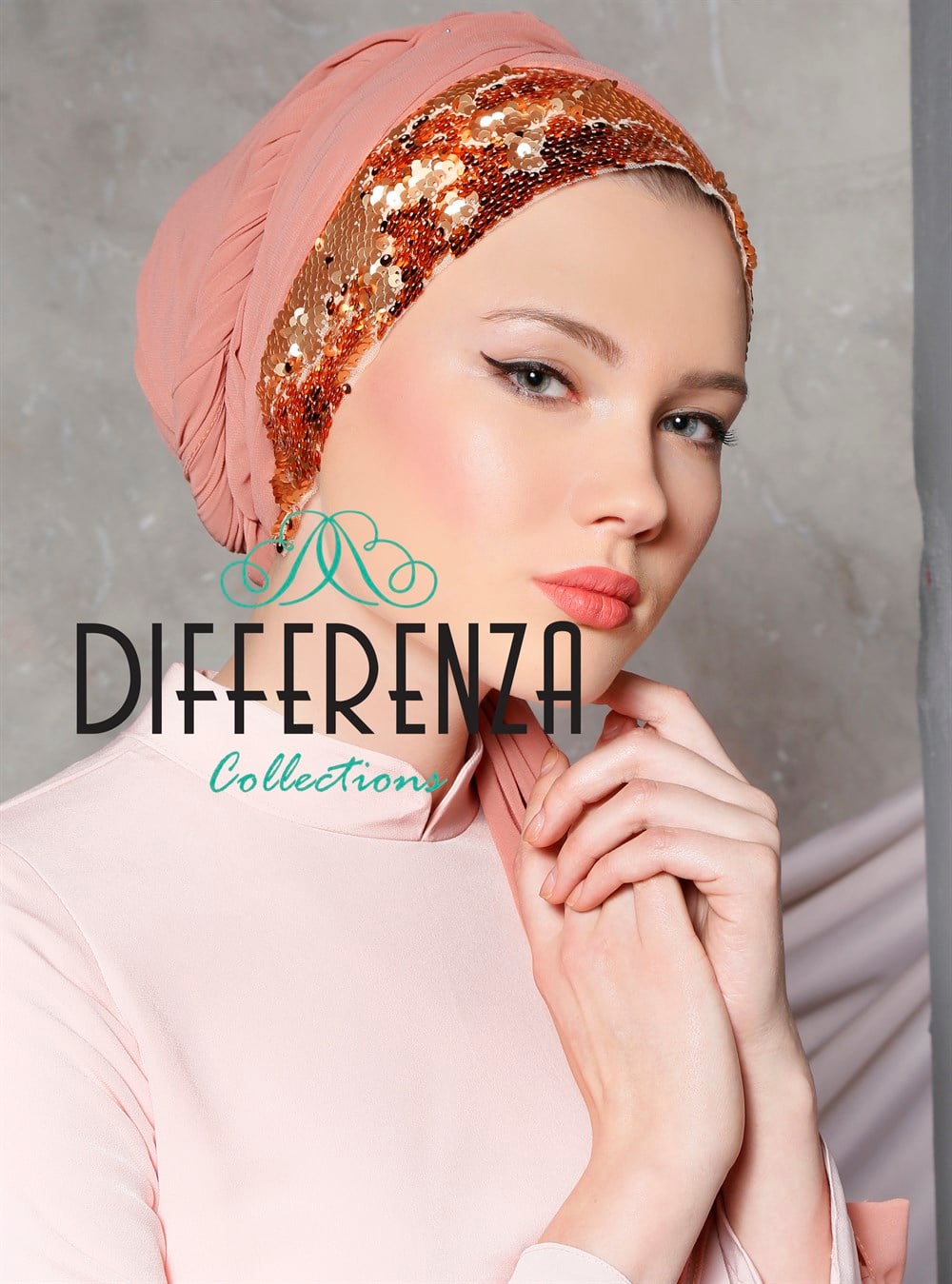 ÇİFTYÖN PAYET ŞAL-Somon