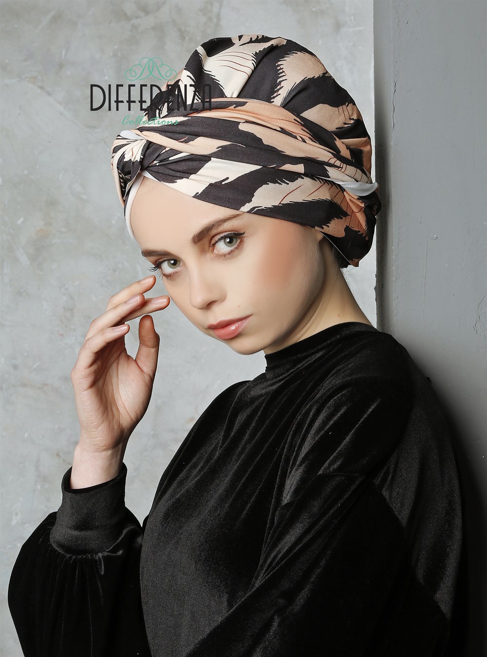 Desenli Dolama Bone - Tiger