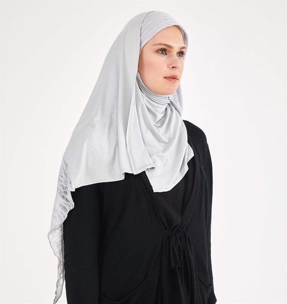 Nefesli Penye Şal-Gri