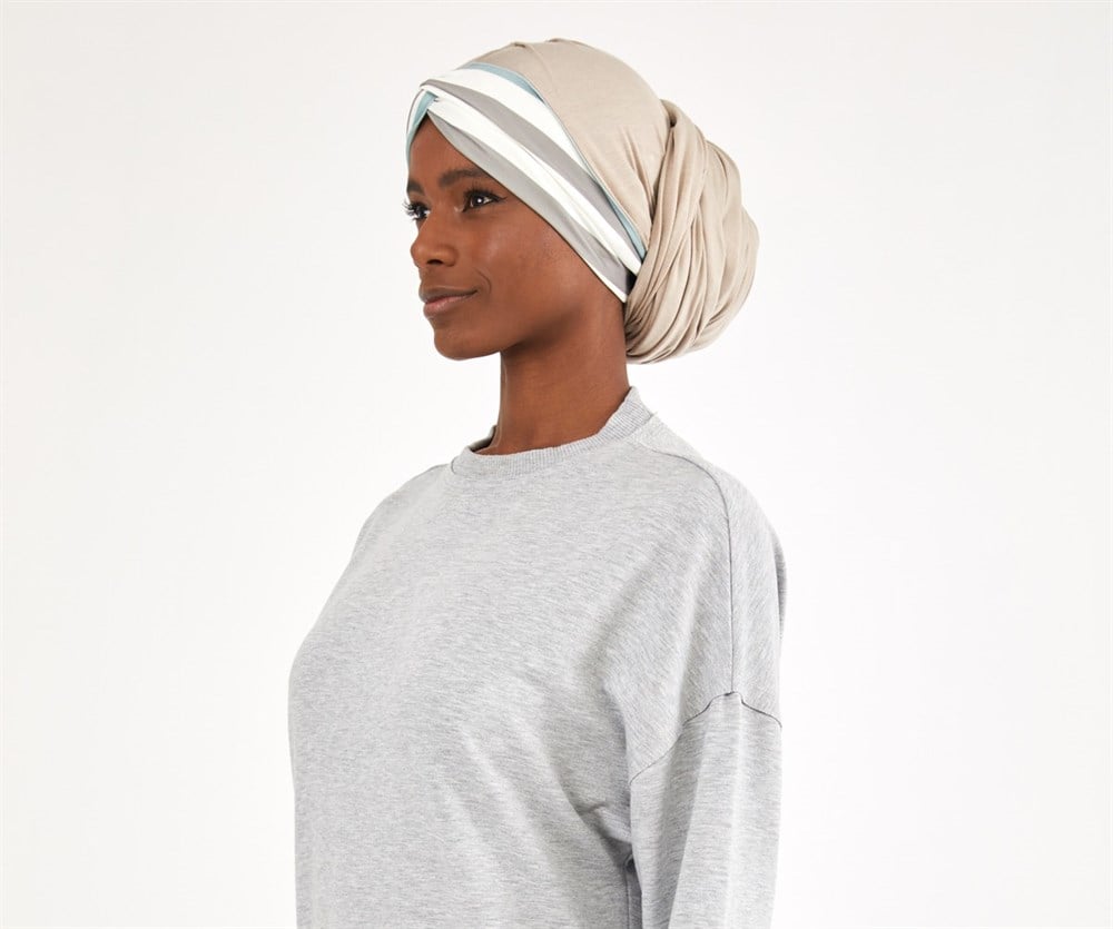 Polosko Şal-Açık Vizon