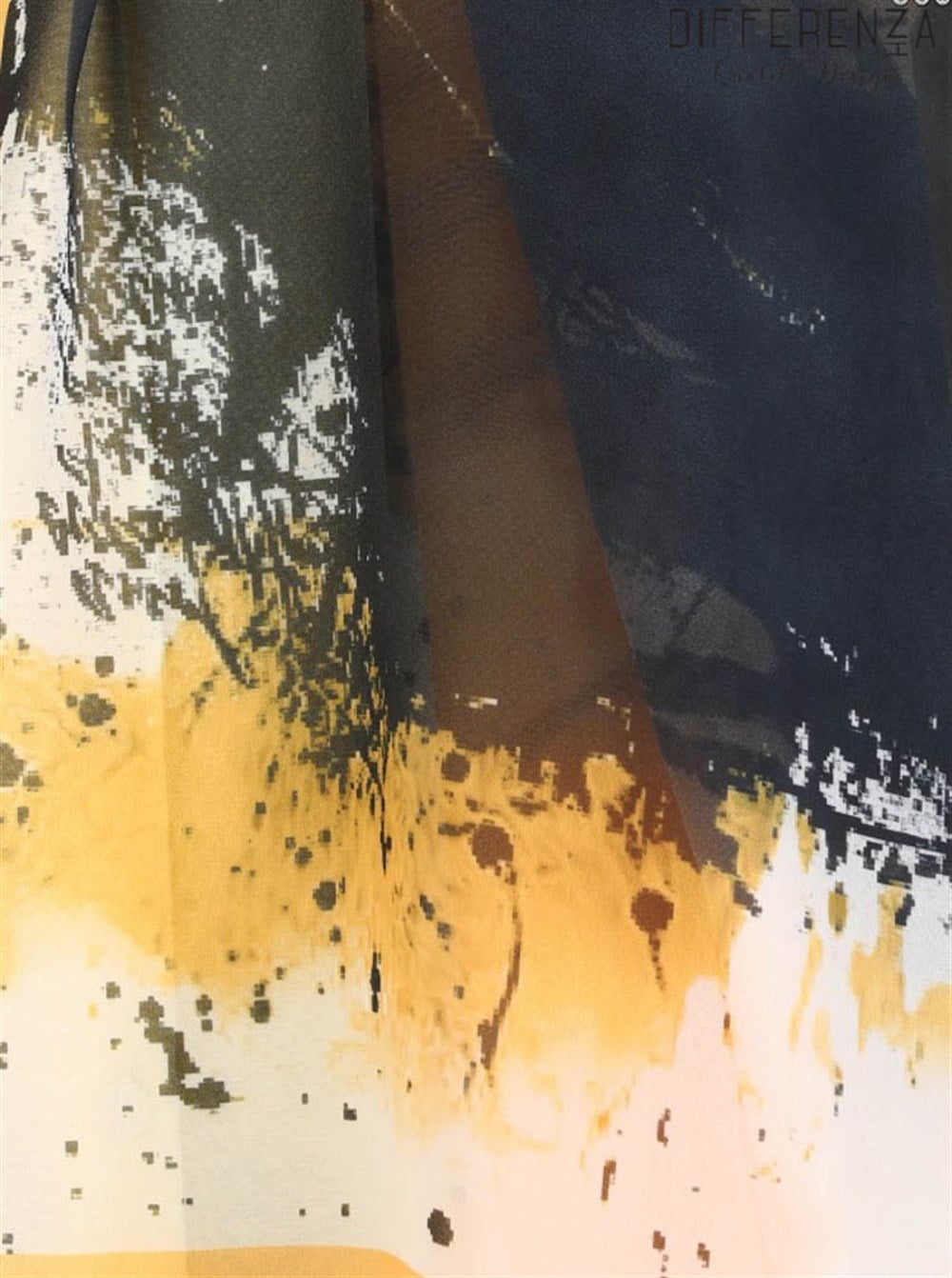 Ring Desenli Şal-Sarı