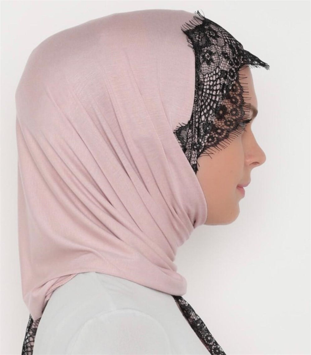 SAKALLI DANTEL ŞAL-Pudra