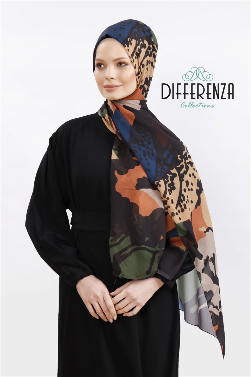 Tablo Desen Şal - Oranj