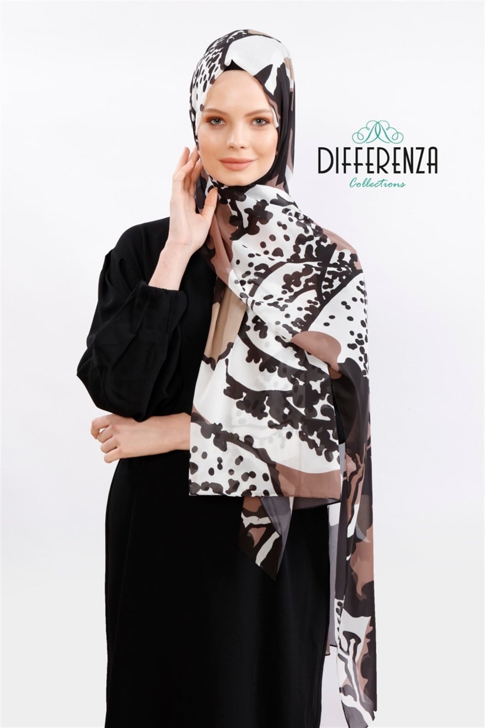 Tablo Desen Şal - Vizon