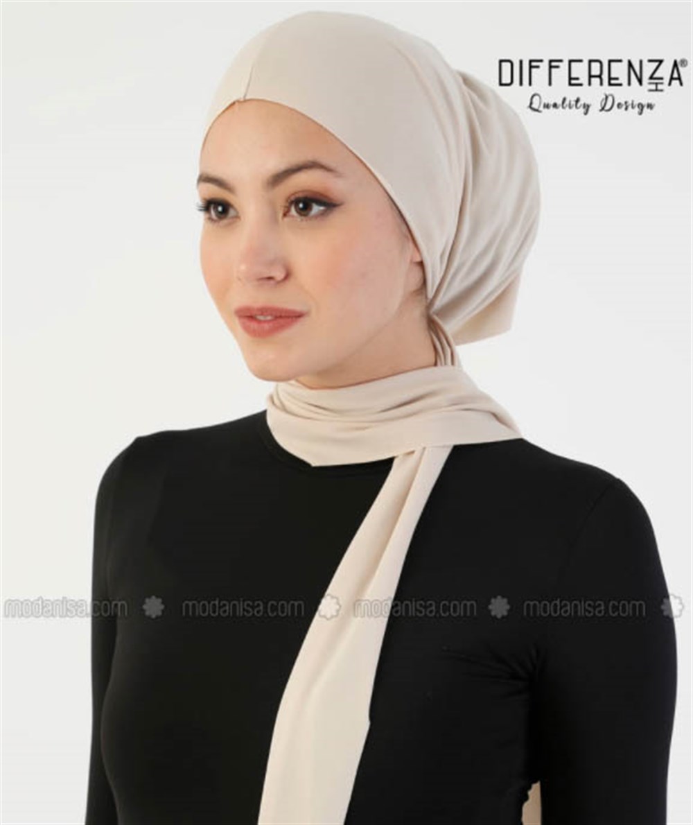 Tek Kat Bağcıklı Bone-Bej