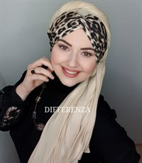 Düğüm Leo Penye Şal - Gold Bej