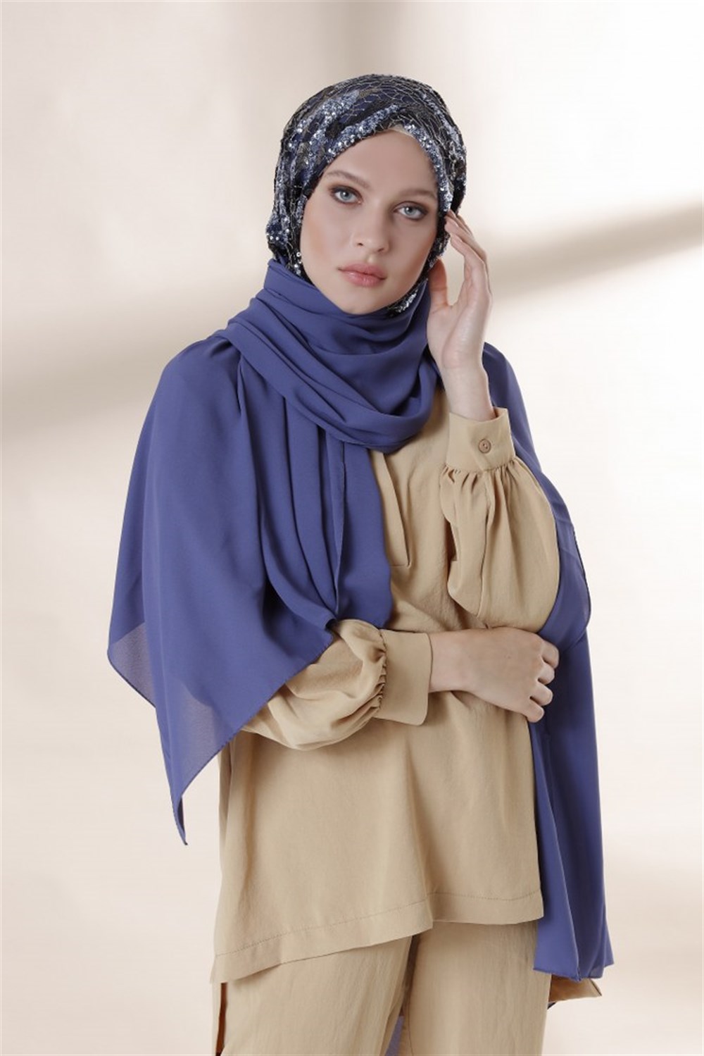 BULUT PAYET ŞAL-İndigo