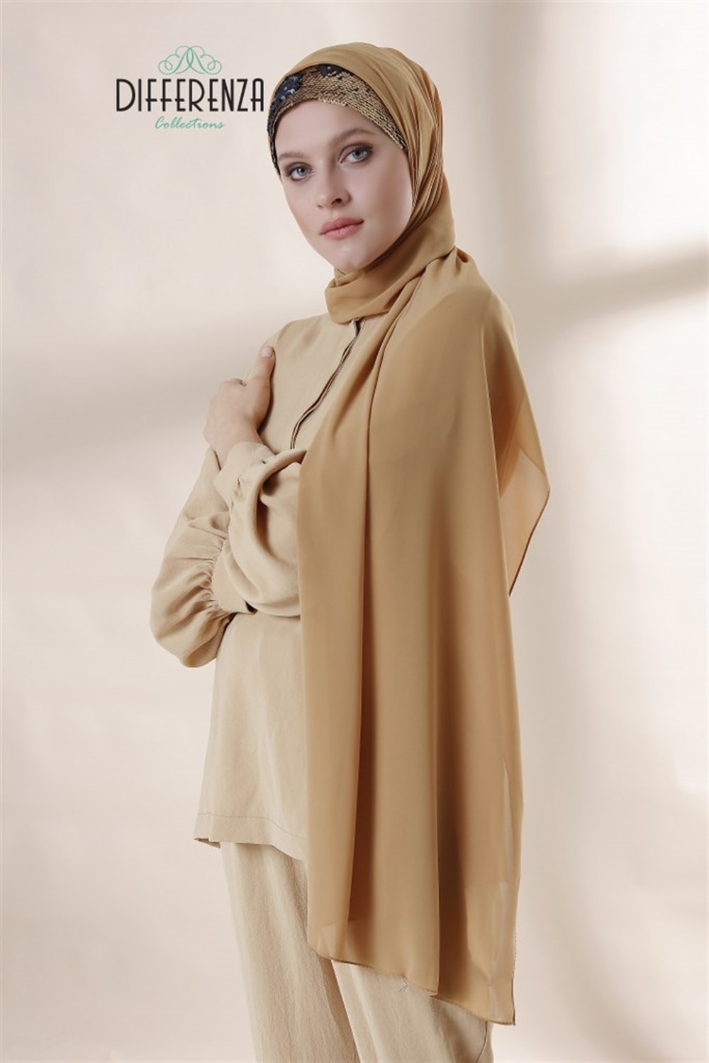 ÇİFTYÖN PAYET ŞAL-Hardaldore