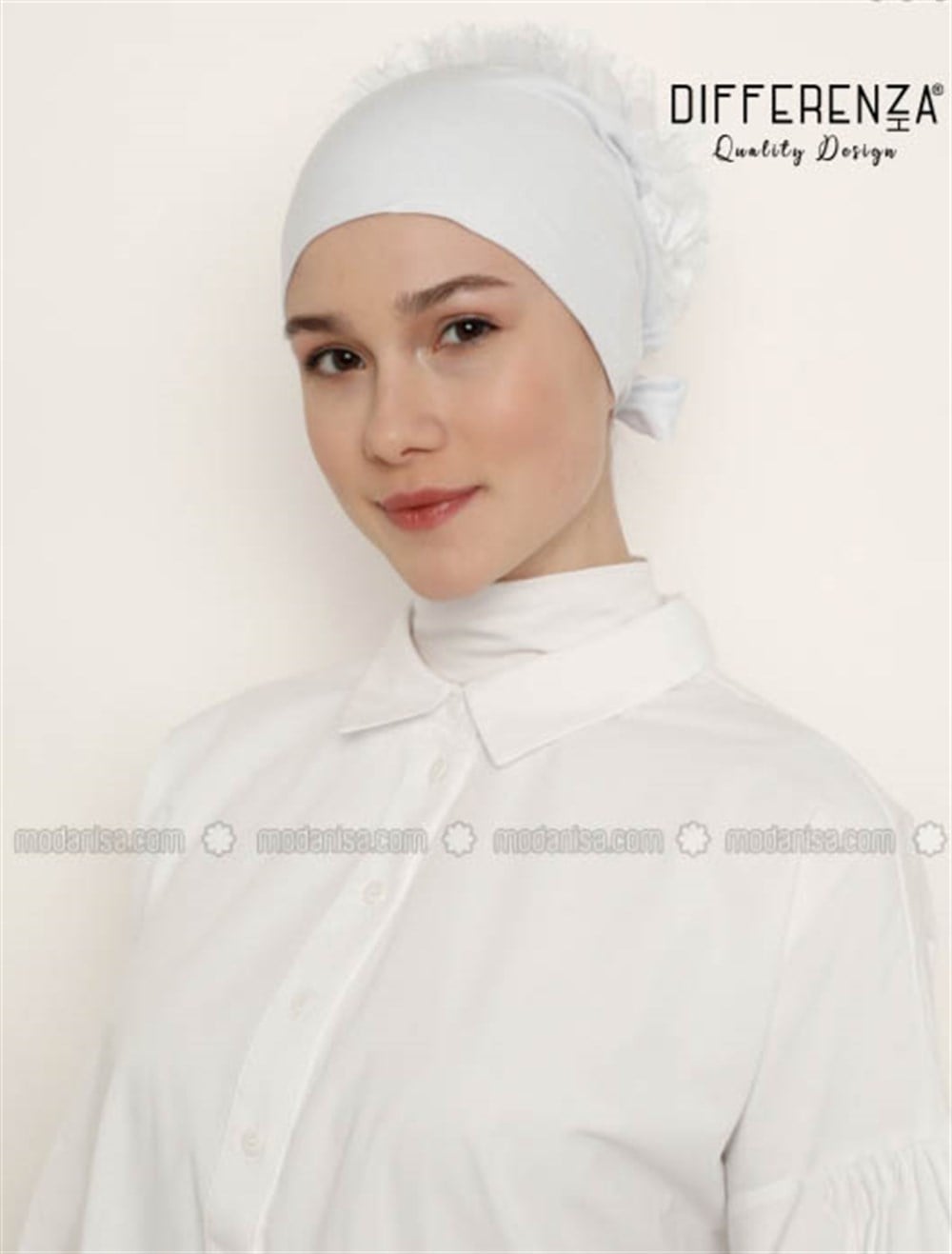 Dikişsiz Lace Bone-Beyaz