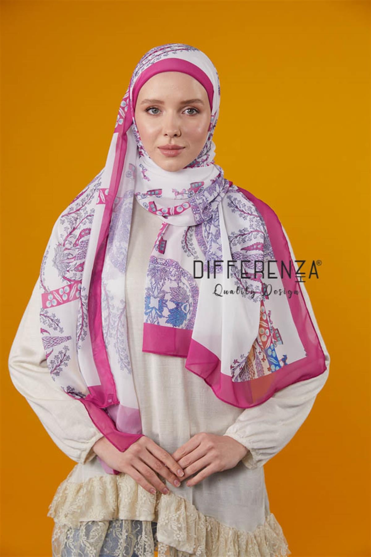 Helios Lüks Boneli Şal-Fuşya