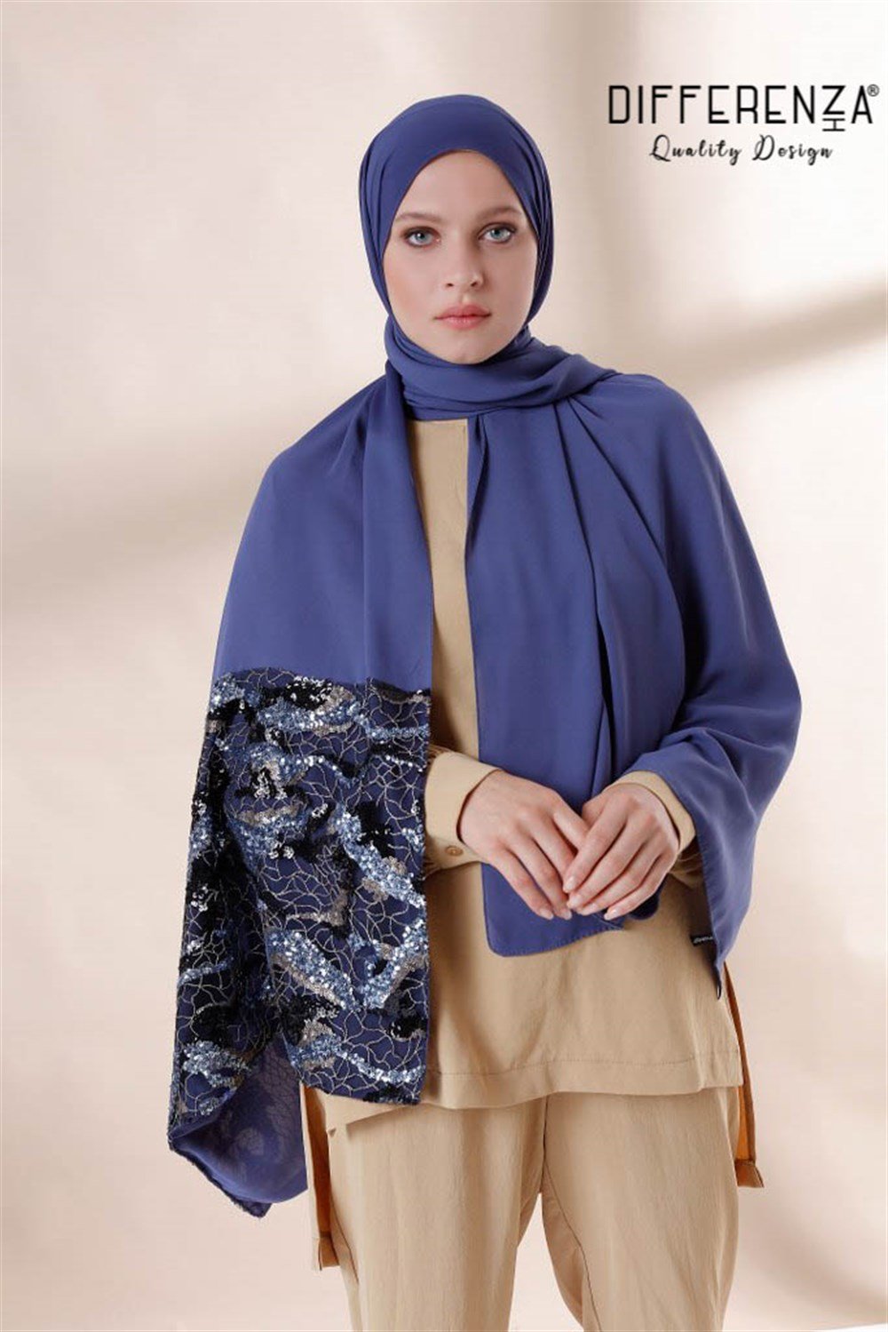 Kenar Bulut Payet-Indigo