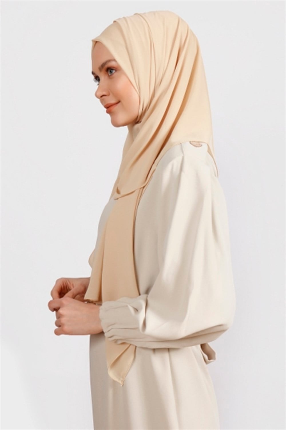 Krep Şal - Açık Bej