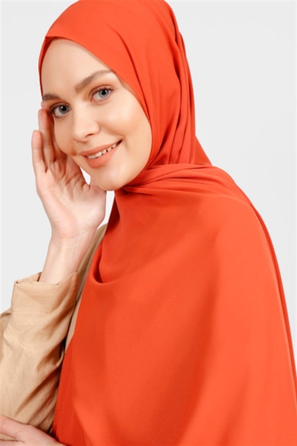 Krep Şal - Kiremit