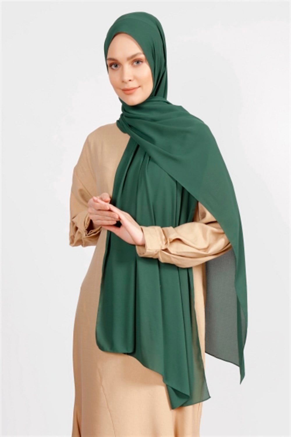 Krep Şal - Zümrüt