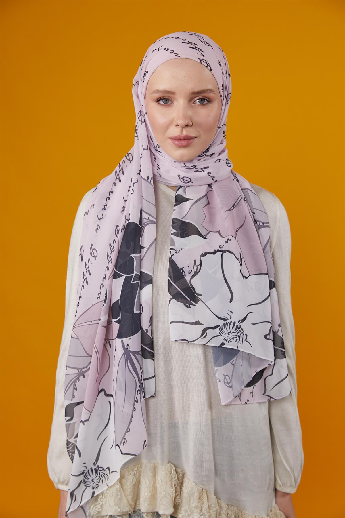 Lotus Boneli Şal Pudra