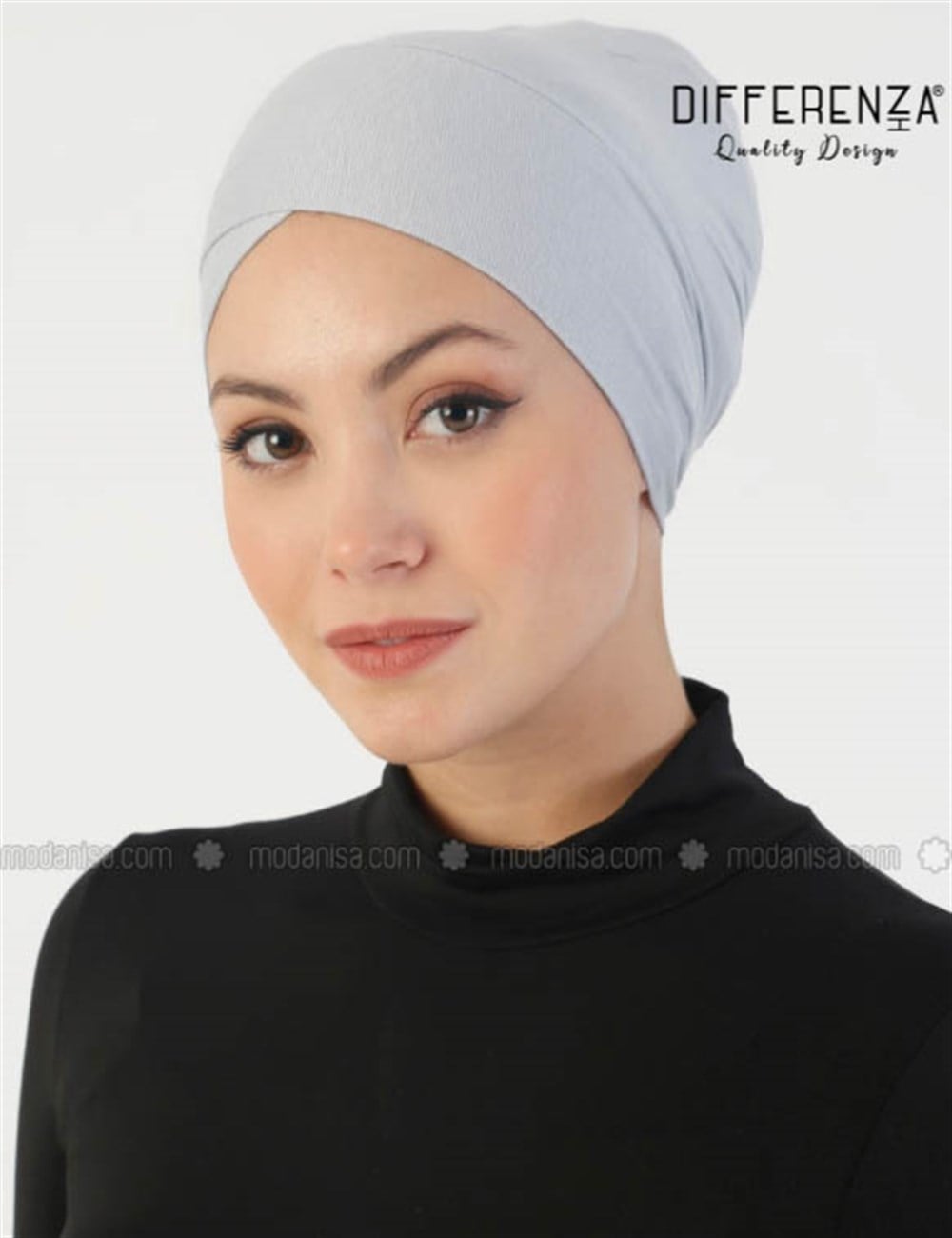 Penye Çapraz Lux Bone-Gri