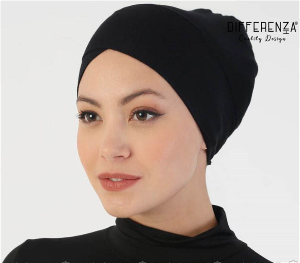 Penye Çapraz Lux Bone-Siyah